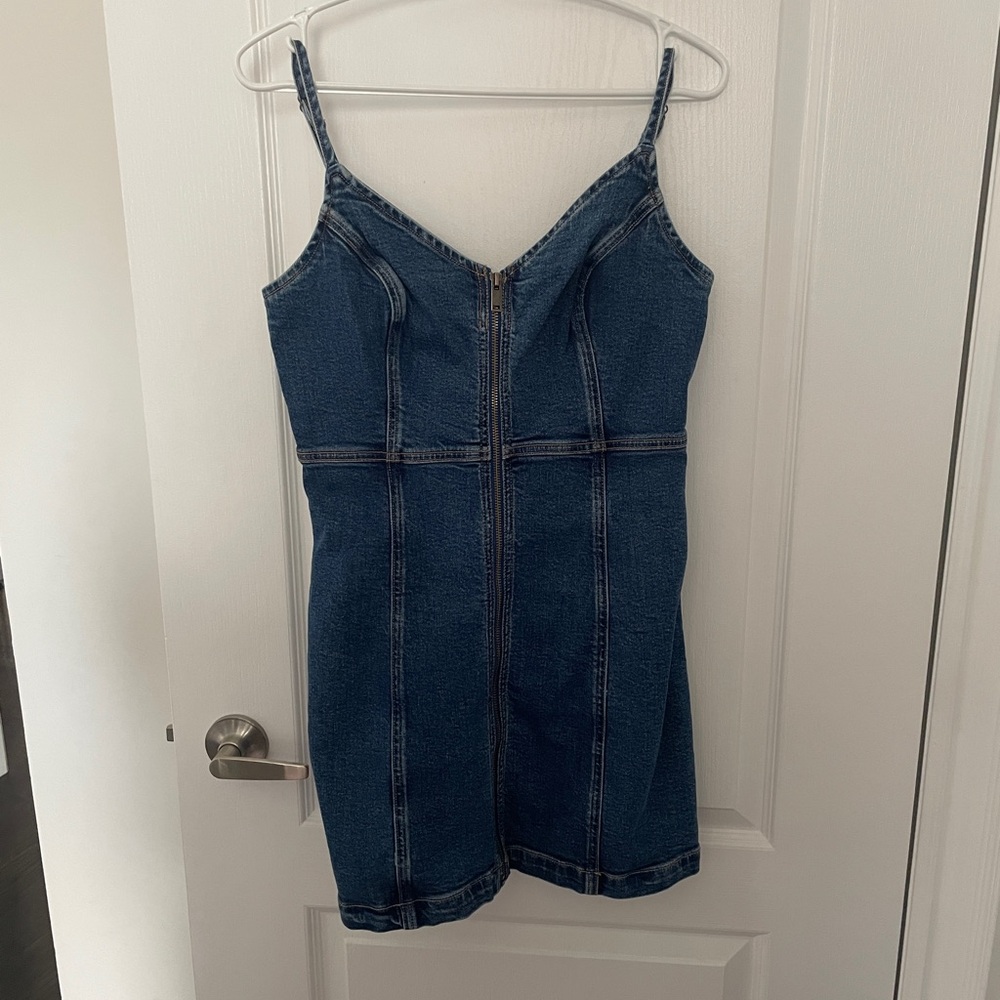 American Eagle Denim zip dress